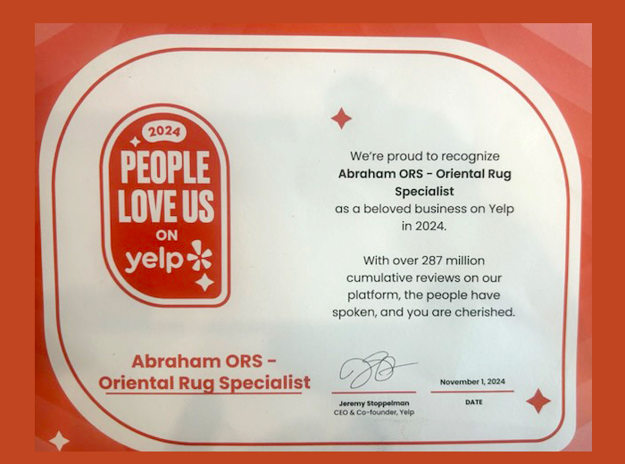 people-love-us-sign-from-yelp-to-orinetal-rug-house yelp flyer for People Love US